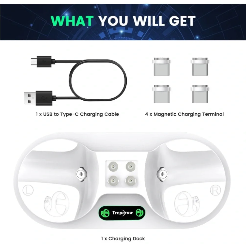 New Charging Station for Playstation VR2 Sense Controller - Charging Dock